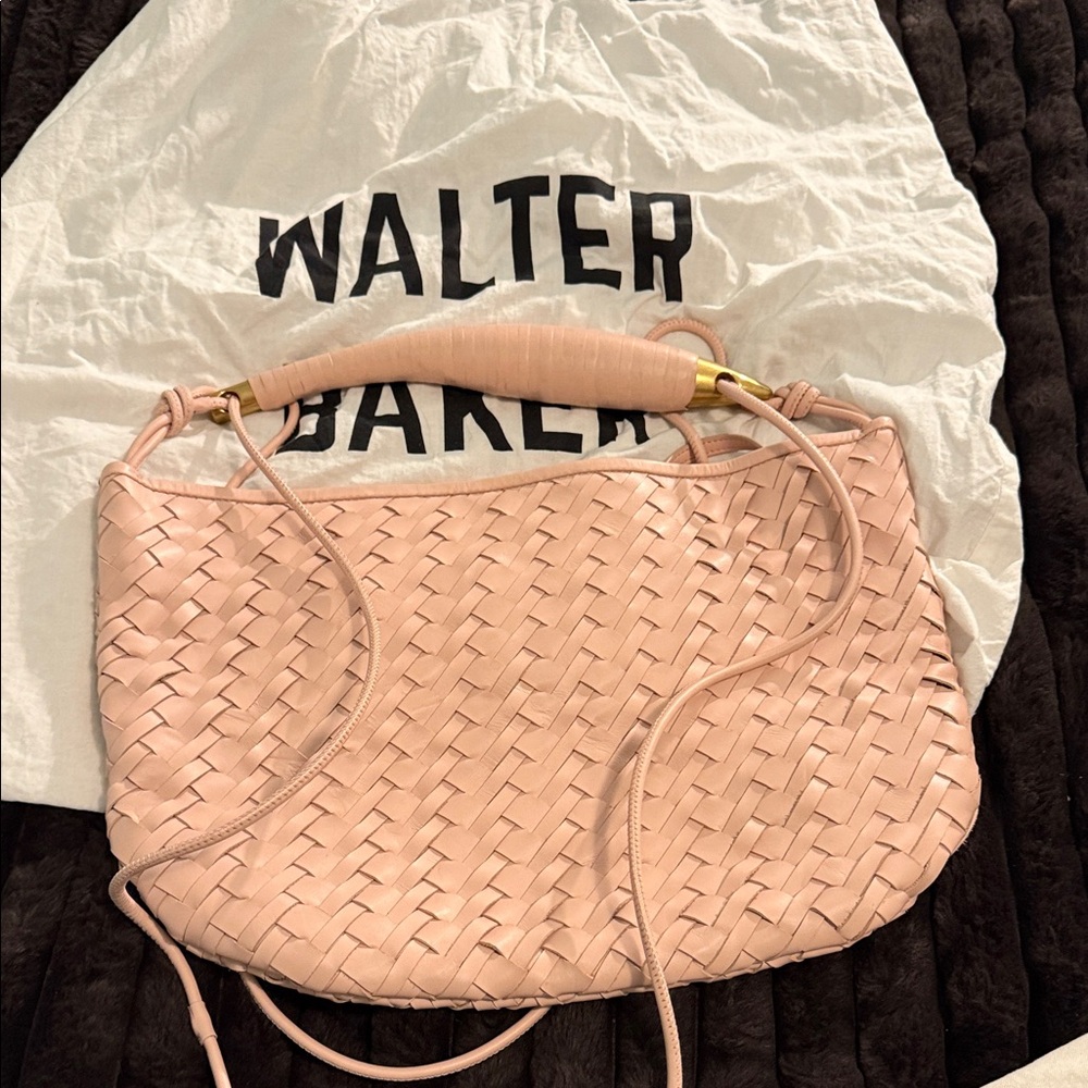 Walter Baker Blush Woven Shoulder Bag